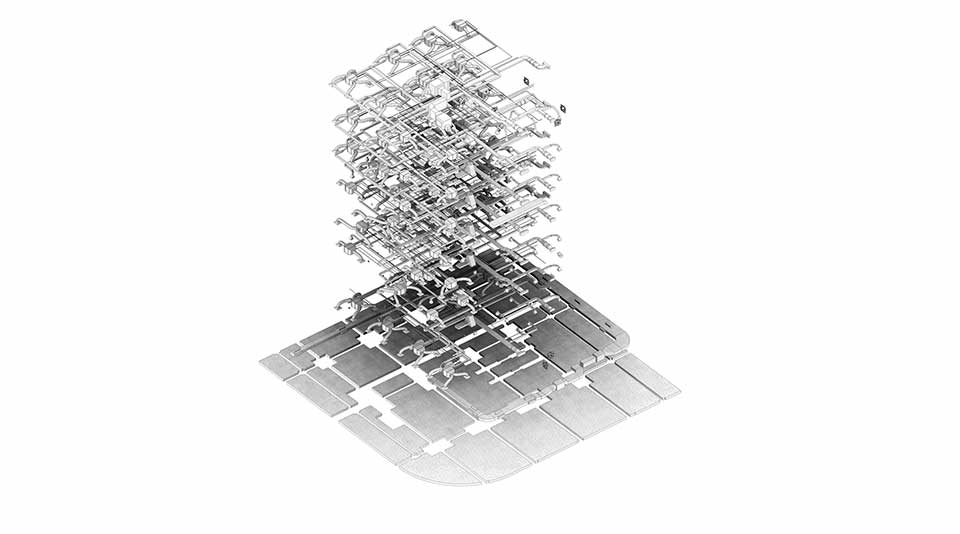 オフィスビルの設備モデルイメージ